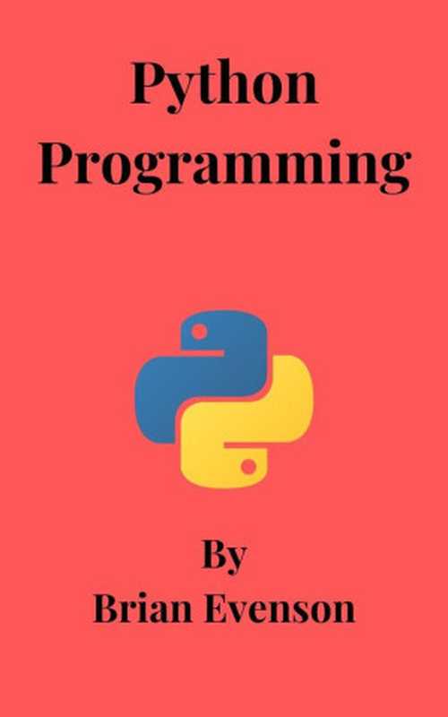 Python Programming（Brian Evenson）（Wilson Publishers 2023）